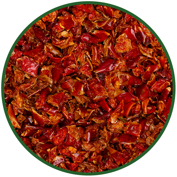 Paprikaflocken rot 9x9 mm
