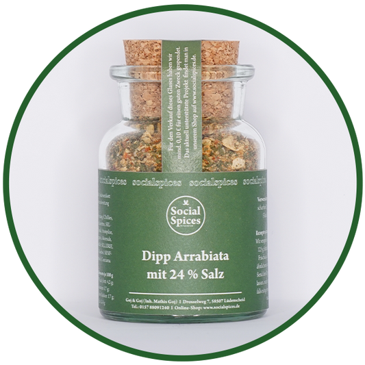 Dipp Arrabbiata mit 24 % Salz