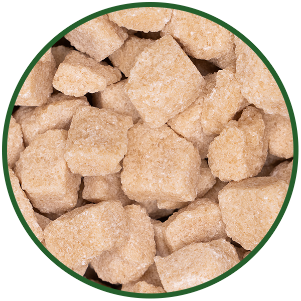 Zuckerlompen aus Rohrzucker
