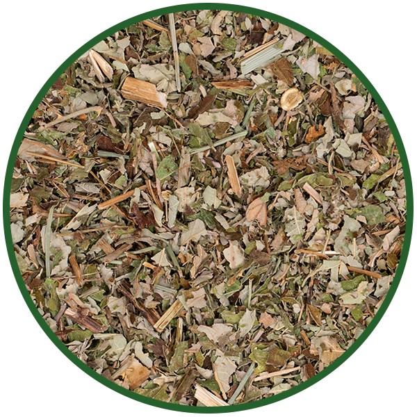 Brombeerblätter grün geschnitten