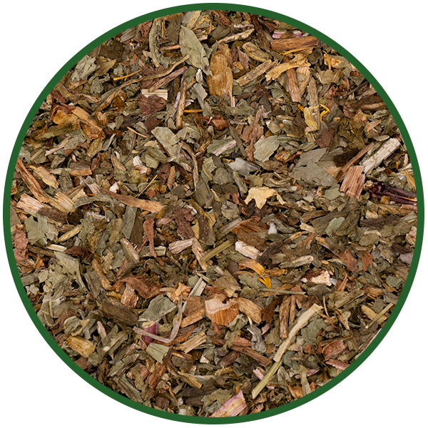 Löwenzahnkraut mit Wurzel