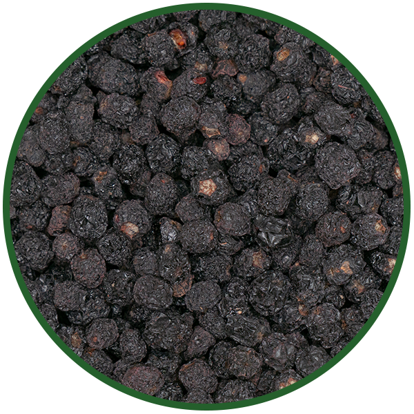 Aronia-Beeren getrocknet