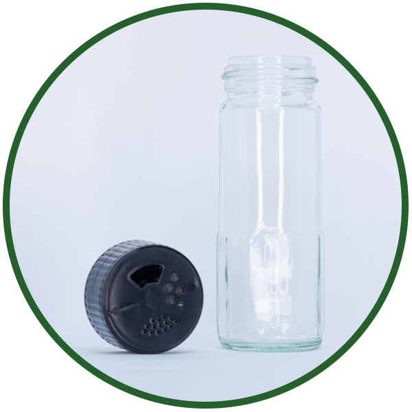 Gewürzglas mit Vario-Streu-Deckel – Social Spices by Goj & Goj