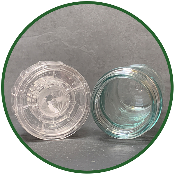 Gewürzglas 110 ml mit Kunststoffmahlwerk transparent