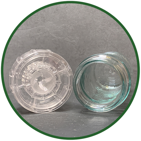 Gewürzglas 110 ml mit Kunststoffmahlwerk transparent