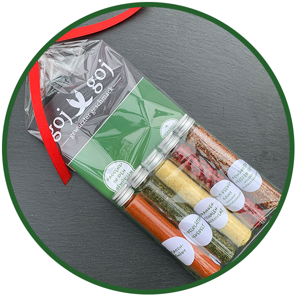 Gewürzset mit Rezepten
